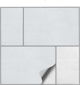 Fliesenaufkleber  Für Bad, Küche etc Transparent 00 matt 15 x 20 cm 100 Stück