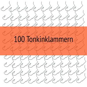 100 Tonkinklammern (Bambusklammern, Clips) für Bambus Stangen (Bambusrohr) mit Durchmesser 6-18 mm zum BAU eines individuellen Rankgitters (Plant Support) für Zimmerpflanzen, Tomaten (Tomato)