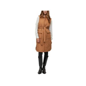 Vila VIOLINIRA L/S QUILTED LONG VEST/SU 273595 Toasted Coconut 36