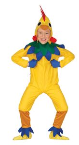 gelbes Hühner Kostüm für Kinder , Größe:110/116