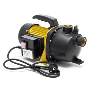 Wiltec Gartenpumpe 2800l/h, 600W, mit Tragegriff & Wasserablassschraube, max. Förderhöhe 35m, für Süßwasser Hauswasserwerk Wasserpumpe Bewässerungspumpe Regenwasserpumpe