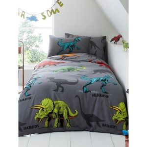 Súprava posteľnej bielizne "Dino Friends" AG2624 (jednolôžko) (farebná)