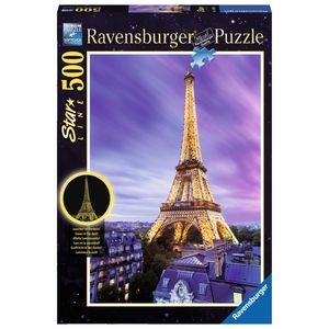 500 Teile Ravensburger Puzzle Star Line leuchtet Funkelnder Eiffelturm 14898