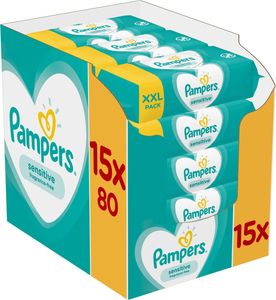 Pampers Sensitive Feuchttücher 15 x 80 Stk.