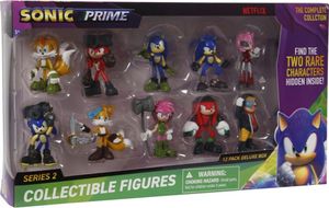 Figurki Sonic - 12 sztuk w pudełku Deluxe