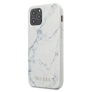 Guess Hardcase Marble für  Apple iPhone 12 Pro Max 6.7" weiß