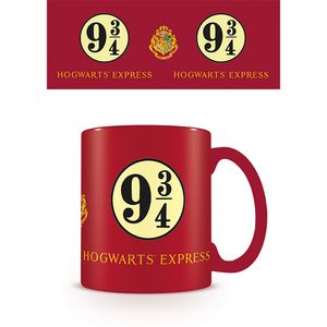 Harry Potter 9 3/4 - Hogwarts Express rot - Tasse Becher - Ø8,5 H9,5cm