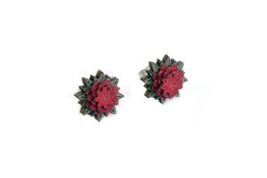 BeWooden Ohrringe für Frauen Red Flower Earrings rot Universal