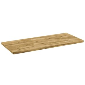 Hommie®  Tischplatte Eichenholz Massiv Rechteckig 44 mm 100 x 60 cm
