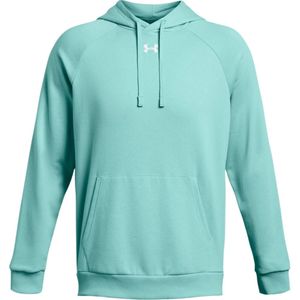 Under Armour Men's Rival Fleece Hoodie 1379757, Größe:L, Farbe:Radial Turquoise / White - 482