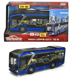 Majorette 213743008 MAN Lion´s City 10E blau Licht+Sound Maßstab ca. 1:50 Bus