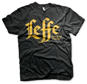 Leffe Washed Wordmark T-Shirt - X-Large - Black