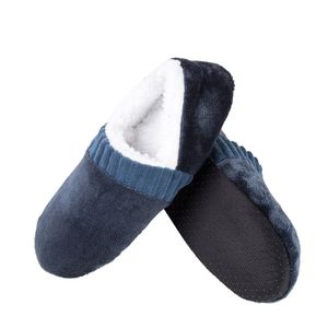 Herren Schuhe Mit Weicher Sohle Bequeme Warme Bodenschuhe Rutschfest,Farbe: Navy Blau,Größe:40-45