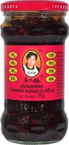 Lao Gan Ma Fermentierte schwarze Sojabohnen in Chiliöl 280g