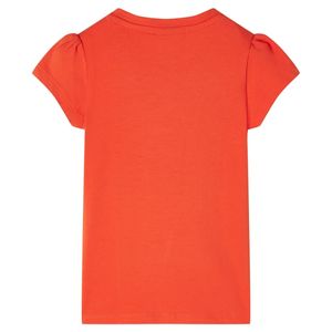 vidaXL Kinder-T-Shirt Dunkelorange 104