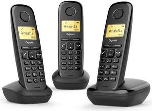 Gigaset A170 Trio bezdrôtový telefón 3-pack Osvetlený displej (33.49)