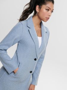 ONLY Damen Mantel OnlCarrie Bondet Coat Langmantel Übergangs-Mantel, Farbe:Hellbraun, Größe:S