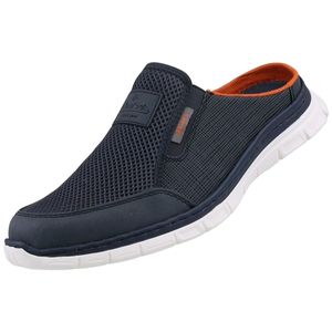 Rieker Herren Schuhe Pantoletten Clogs B4879, Größe:41 EU, Farbe:Blau