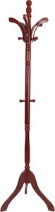 WISFOR Kleiderständer Höhenverstellbar Garderobenständer Kleiderstange Garderobe Holz für Flur Diele Schlafzimmer Höhe: ca 176.5cm