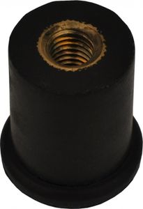 Petz Parkettschoner Stachelgummi für Bass lang mit Metallgewinde M10