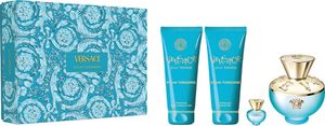 Versace Dylan Turquoise Pour Femme Set Toaletní voda, 100 ml + Tělový gel, 100 ml + Sprchový gel, 100 ml + Miniatura toaletní vody, 5 ml