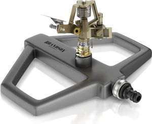 Brandson Kreisregner Vollmetall-Rasensprinkler 360°, Impulskreisregner für Flächen bis 314 m², (1-St), einstellbar & robust (bis 20 m), Metall, Zink, Gardena-kompatibel Brandson Kreisregner Vollmetall-Rasensprinkler 360°, Impulskreisregner für Flächen bis 314 m², (1-St), einstellbar & robust (bis 20 m), Metall, Zink, Gardena-kompatibel