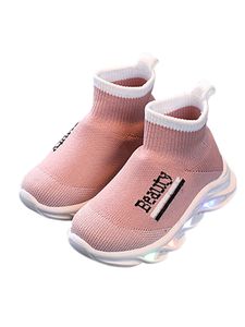 Kinder High Top Sneakers Gym Atmungsaktive Sportliche Schuh Mesh Laufen Rosa,Größe:EU22=Tag Size 23