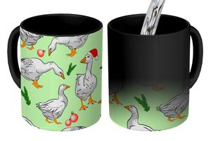 MuchoWow® Kouzelný pohár Goose - Vánoční koule - Vánoce - Vzory 350 ml Barva měnící se pohár Dárkový nápad - foto hrnek