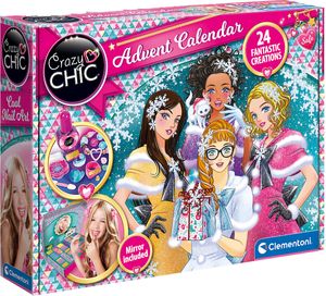 Clementoni Spielwaren Crazy Chic Beauty und Schmuck Adventskalender Adventskalender zum Spielen Saison Adventskalender