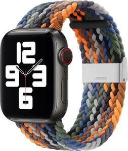 Armband Stoffarmband Ersatz für Apple Watch 7/6 / SE / 5/4/3/2 45mm 44mm 42mm Geflochtenes Armband Uhrenarmband Moro l Mehrfarben (6)