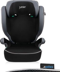 2-in-1 Auto-Kindersitz, i-Size Norm ECE R129 für Kinder von 100-150 cm, höhenverstellbarer Kinderautositz, grau |Basic von PETEX 2-in-1 Auto-Kindersitz, i-Size Norm ECE R129 für Kinder von 100-150 cm, höhenverstellbarer Kinderautositz, grau |Basic von PETEX