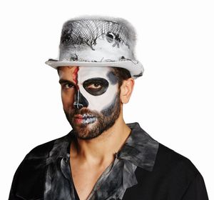 Kostüm Zubehör Halloween Zylinder zu Zombie Dämon Skelett Untoter