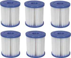 6x Bestway Filterkartusche Gr. 1 für Quick Up Pool Filterpatrone 58093