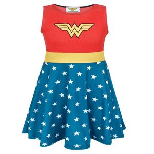 Kostým Wonder Woman pre dievčatá NS5848 (140) (červený/modrý)
