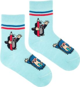 Kindersocken Maulwurf mit Farbstift S (23 - 26)