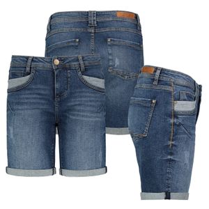 Sublevel Damen Jeans Shorts Bermuda Kurze Hose Short Denim Stretch Denim Hotpants