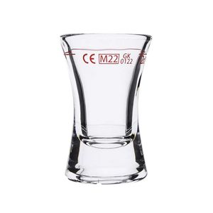 TableRoc Wachtmeister Schnapsglas, Shotglas, Stamper, 28ml, mit Füllstrich bei 2cl, Glas, transparent, 24 Stück