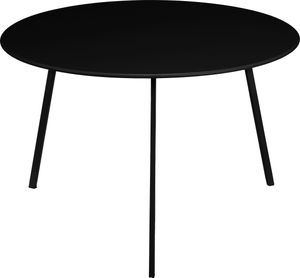 Mica Decorations Seatle Gartenbeistelltisch – H38 x Ø58 cm – Metall – Schwarz
