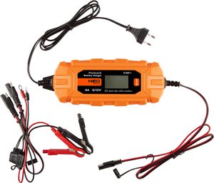 NEO TOOLS Prostownik automatyczny 4A/70W, 3-120Ah, do akumulatorów kwasowych / AGM / GEL