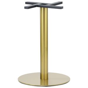 Tischgestell, Tischbeine aus Edelstahl SH-3001-6/G, für Büro, Hotel, Restaurant, Durchmesser 50 cm, Höhe 72 cm, goldfarbener Edelstahl