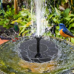 EINFEBEN SolarPump Solárne čerpadlá 1,5 W Vonkajšia solárna fontána, solárna fontána pre vtáčie kúpele so 6 štýlmi vody, voľne stojaca plávajúca pre vtáčie kúpele, záhradu, terasu