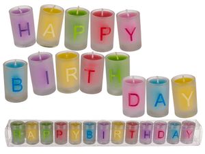 GiftyCity Svíčky Happy Birthday, sada 13 ks