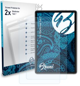 Bruni Basics-Clear 2x Schutzfolie kompatibel mit Blackview Tab 7 Folie