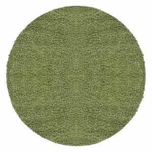 Rund Modern Hochflor Teppich Flauschiger Langflor Teppich Shaggy Flokati Rund Meliert,Farbe:Rosa-1 ,Größe:200 cm Rund