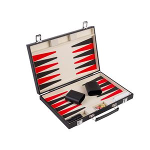 Longfield Games backgammon Etui Deluxe 36 cm schwarz