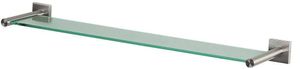 Spirella Wand-Glasablage "NYO" Badezimmerablage Ablage Wandablage für das Badezimmer aus Glas und Edelstahl 60cm - zum kleben und bohren