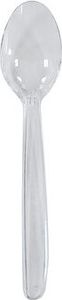 500x Eislöffel Kaffeelöffel Mehrweg spülmaschinengeeignet 13cm transparent