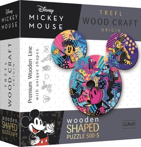Trefl 20168 Disney Mickey Mouse 500+5 Sonderform Holz Puzzle