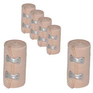 6 Stück Elastikbandage Bandage Sportbandage Stützbandage Kniebandage Fixierbinde Hoch-elastische Wickelbandage