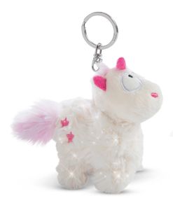 Nici 48160 Schlüsselanhänger Einhorn Theodor im Schneeanzug ca 10cm Plüsch GREEN